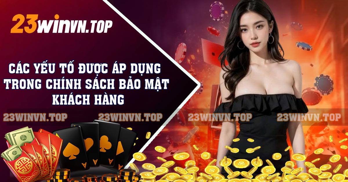 Các yếu tố được áp dụng trong chính sách bảo mật khách hàng